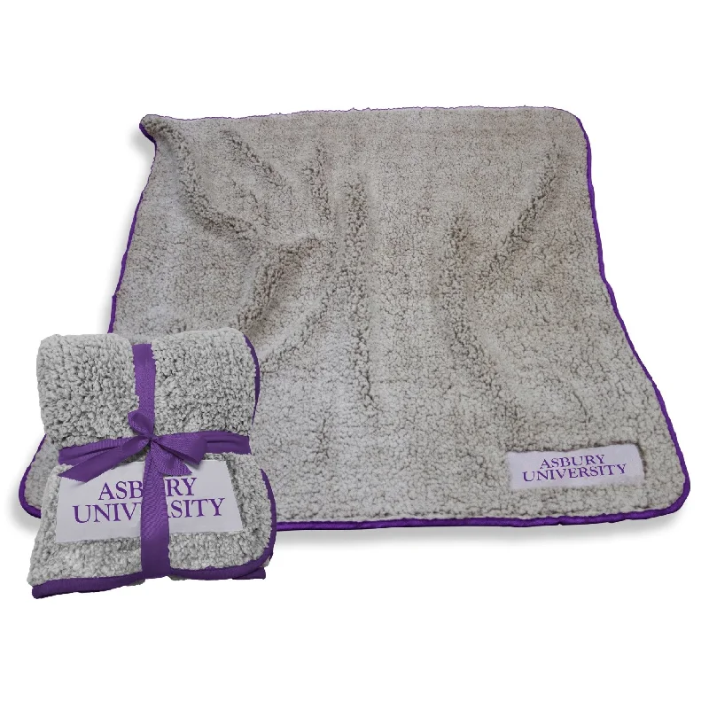 Soft team home textiles with premium finish-Asbury University Purple Frosty Fleece