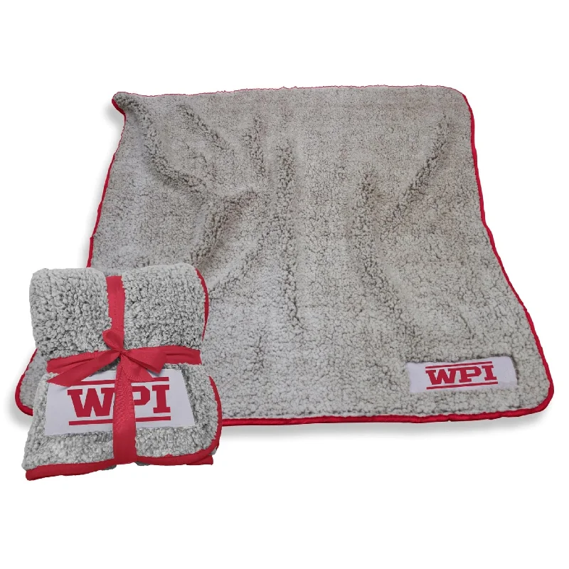 Team home textiles with unique, custom patterns-Worcester Polytechnic Institute Frosty Fleece