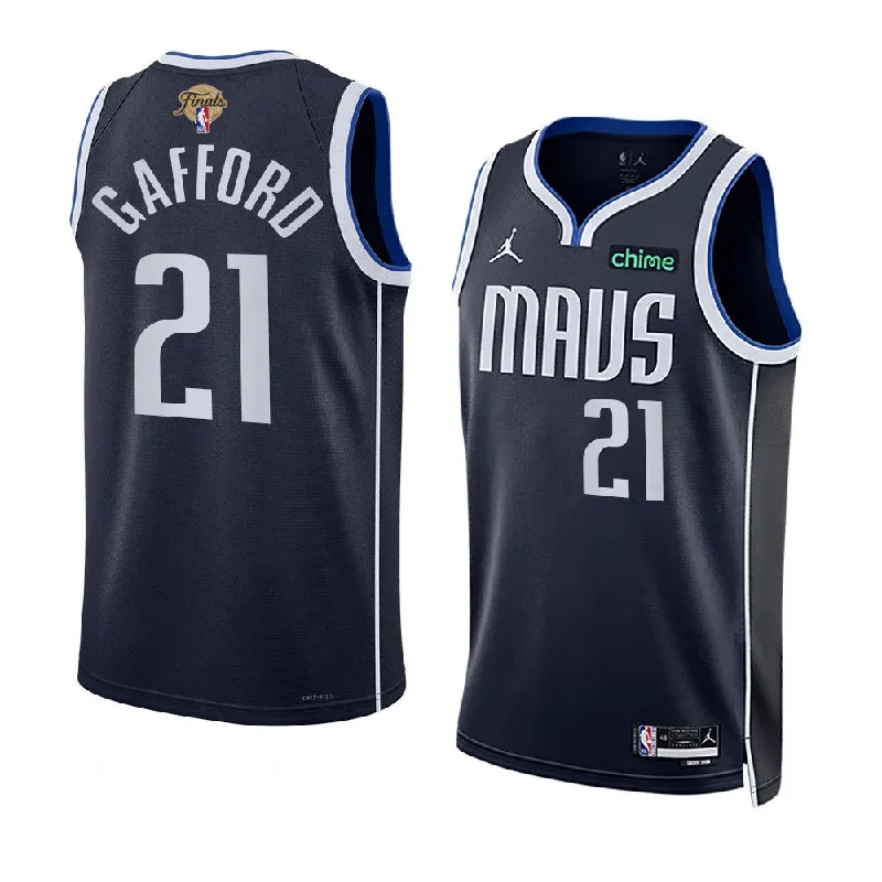 Custom soccer jersey for fans looking for style-Custom basketball jersey for fans looking for style-Daniel Gafford Dallas Mavericks NBA Finals 2024 Jersey