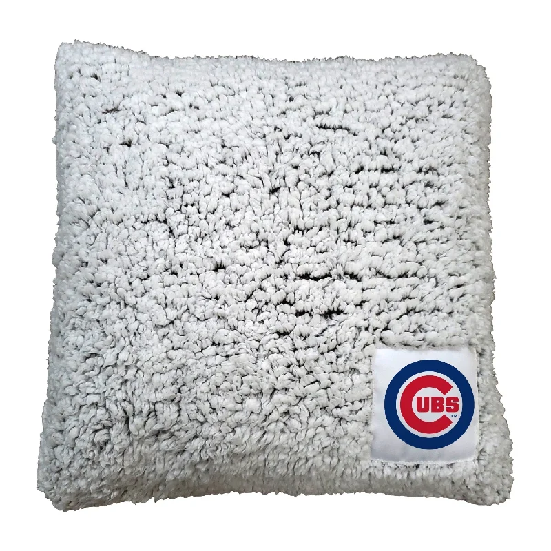 Team home textiles for a sports-themed nursery-Chicago Cubs Frosty Throw Pillow