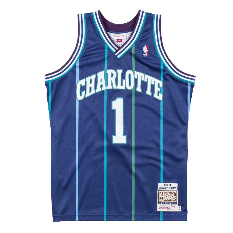 Soccer jersey with vibrant designs for energetic players-Basketball jersey with vibrant designs for energetic players-Muggsy Bogues Charlotte Hornets Jersey