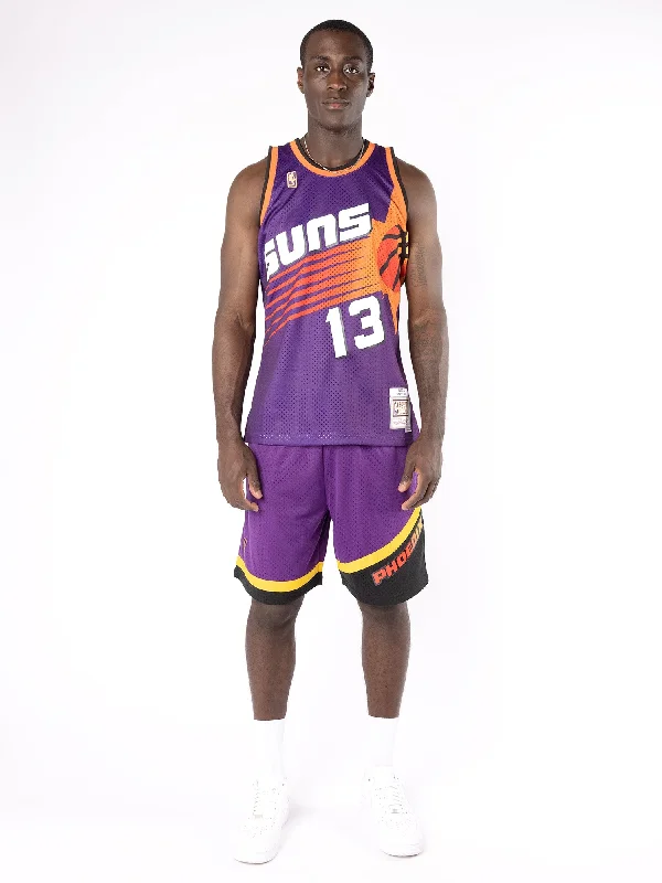 Premium soccer jersey with embroidery options-Premium basketball jersey with embroidery options-Mitchell & Ness Steve Nash Phoenix Suns 96-97 Road Swingman Jersey