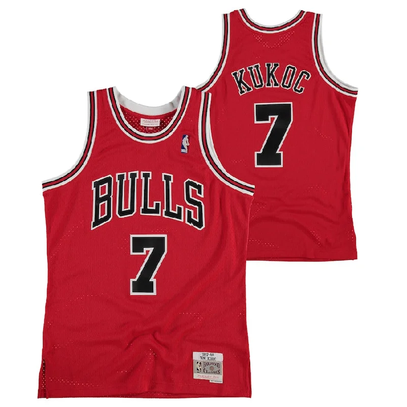 Retro-style soccer jersey with team branding-Retro-style basketball jersey with team branding-Toni Kukoc Chicago Bulls Jersey