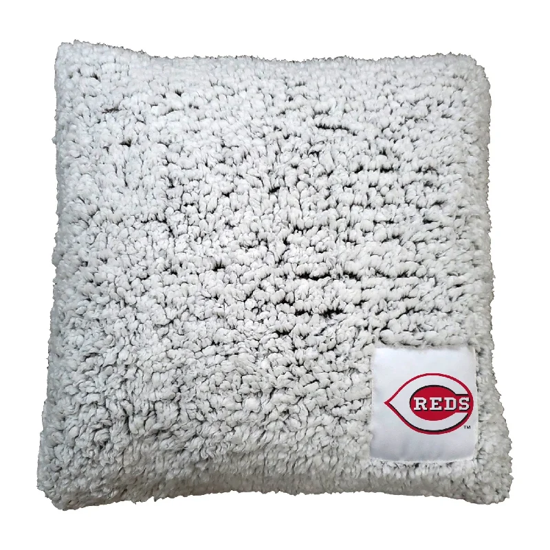 Soft, plush team blankets for watching the game in style-Cincinnati Reds Frosty Throw Pillow