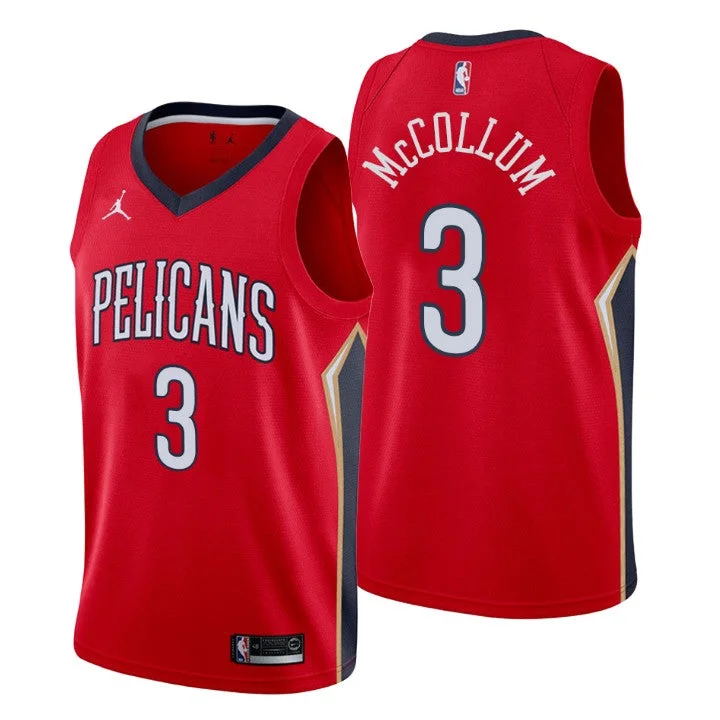 Custom soccer jersey for fan merchandise-Custom basketball jersey for fan merchandise-CJ McCollum New Orleans Pelicans Jersey