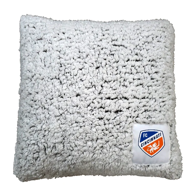 Custom team blankets with special edition designs-FC Cincnnati Frosty Pillow