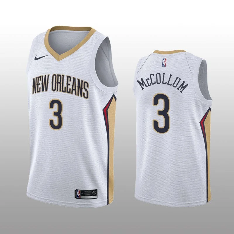 Soccer jersey with custom team branding-Basketball jersey with custom team branding-CJ McCollum New Orleans Pelicans Jersey