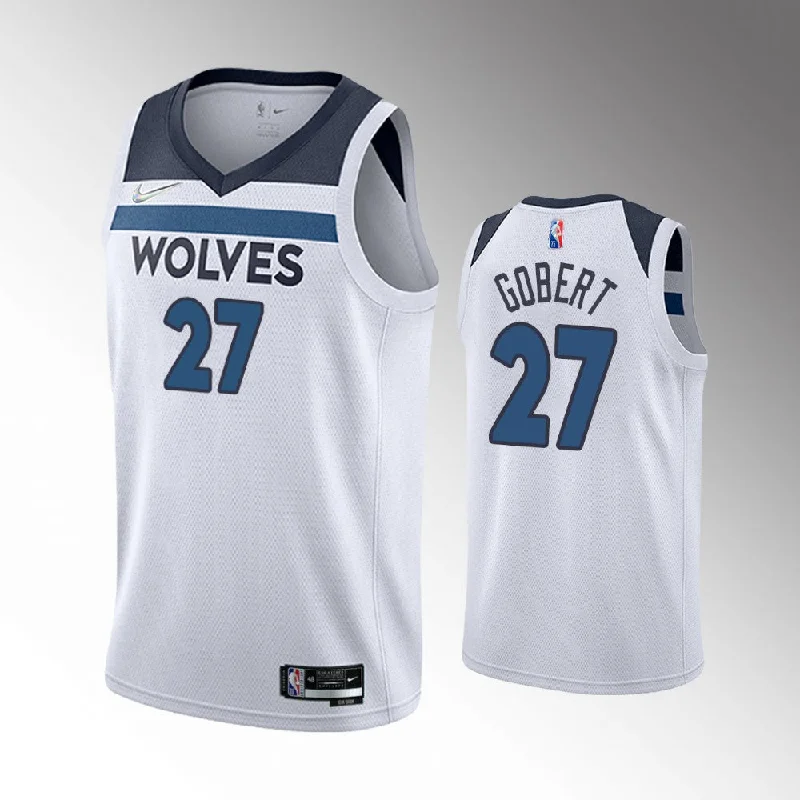 Custom soccer jersey with colorful and bold designs-Custom basketball jersey with colorful and bold designs-Rudy Gobert Minnesota Timberwolves Jersey