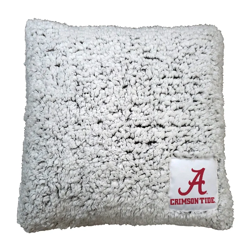 Team home textiles with matching pillows and blankets-Alabama Campus Colors Frosty Throw Pillow