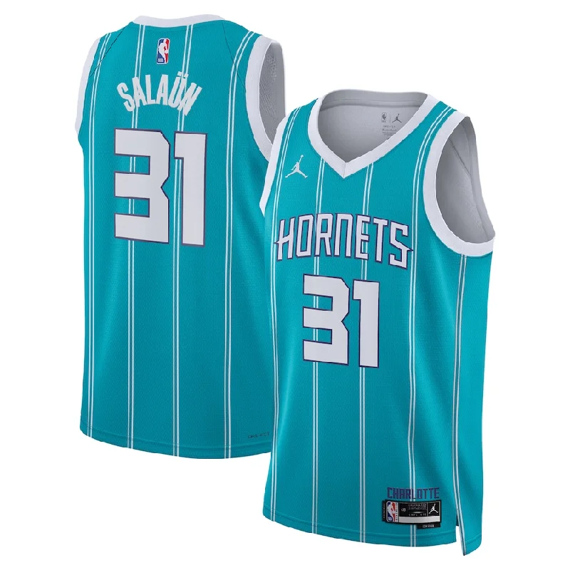 Personalized soccer jersey with vibrant color schemes-Personalized basketball jersey with vibrant color schemes-Tidjane Salaun Charlotte Hornets Jersey