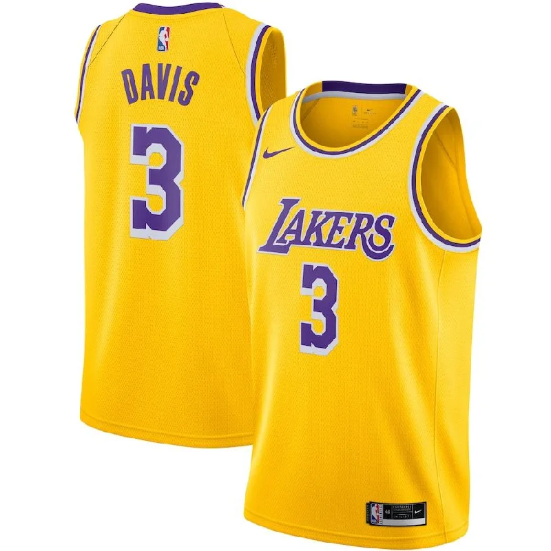 Soccer jersey with professional team logos-Basketball jersey with professional team logos-Anthony Davis Los Angeles Lakers Jersey