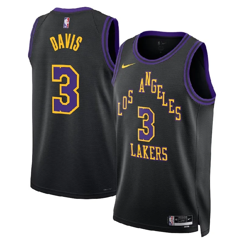 Soccer jersey for all team sizes and ages-Basketball jersey for all team sizes and ages-Anthony Davis Los Angeles Lakers City Edition Jersey