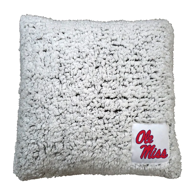 Team home textiles with quick-dry fabrics for the sports fan lifestyle-Ole Miss Frosty Throw Pillow