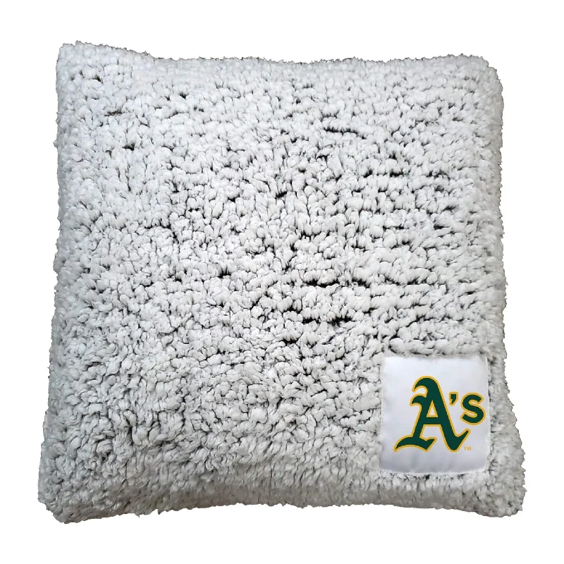 Team-themed bath towels for every fan-Oakland Athletics Frosty Throw Pillow