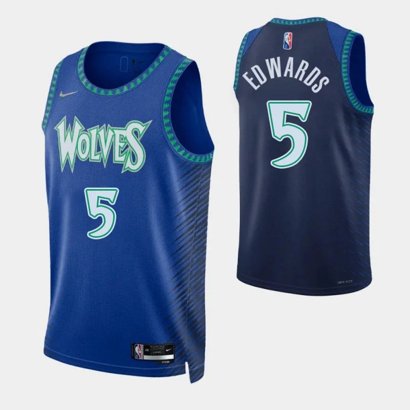 Soccer jersey for home and away games-Basketball jersey for home and away games-Anthony Edwards Minnesota Timberwolves Jersey