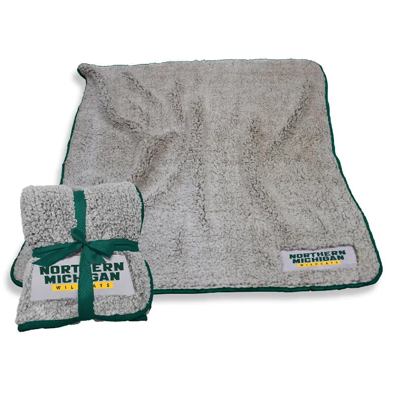 Custom team bed sheets for sports fans-Northern Michigan University Frosty Fleece