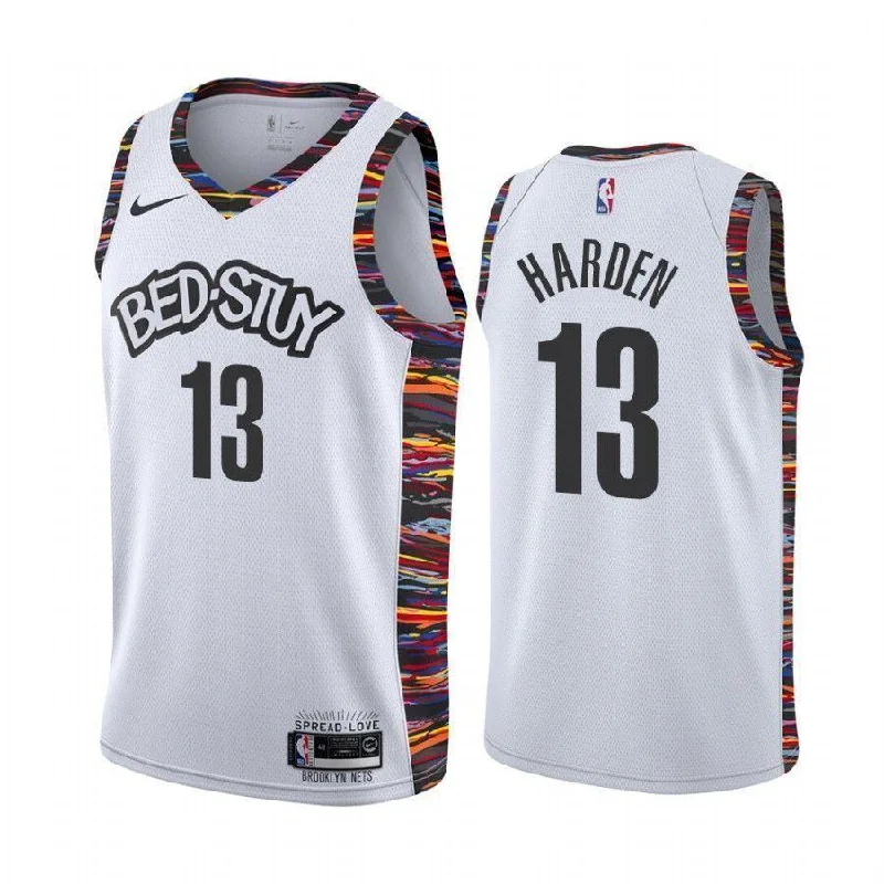 Soccer jersey for women, men, and youth players-Basketball jersey for women, men, and youth players-James Harden Brooklyn Nets City Edition Jersey