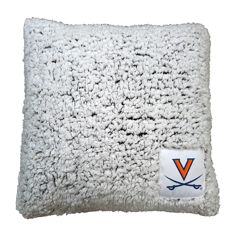 Customizable team towels for fans-Virginia Frosty Throw Pillow