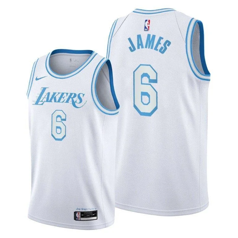 Custom soccer jersey for fan merchandise-Custom basketball jersey for fan merchandise-LeBron James Los Angeles Lakers City Edition Jersey