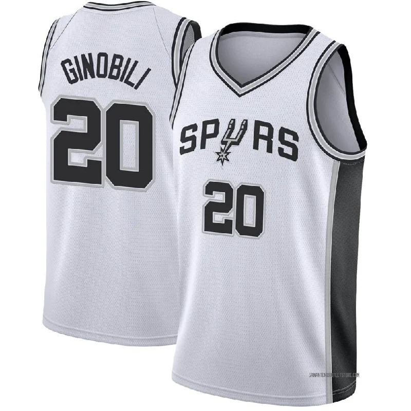 Soccer jersey with advanced fabric technology-Basketball jersey with advanced fabric technology-Manu Ginobili San Antonio Spurs Jersey