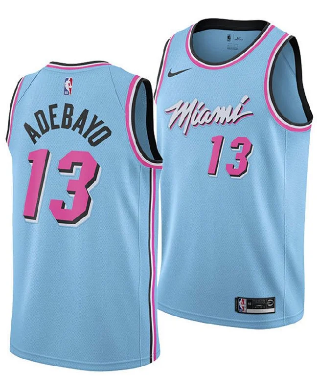 Soccer jersey with professional team logos-Basketball jersey with professional team logos-Bam Adebayo Miami Heat Jersey