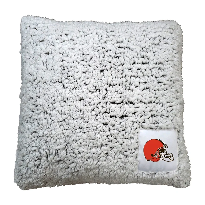 Team home textiles with signature team colors-Cleveland Browns Frosty Throw Pillow