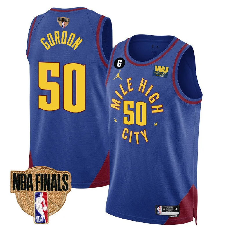 Soccer jersey for professional athletes and amateurs-Basketball jersey for professional athletes and amateurs-Aaron Gordon Denver Nuggets NBA Finals Jersey