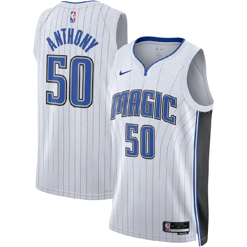 Personalized soccer jersey with vibrant color schemes-Personalized basketball jersey with vibrant color schemes-Cole Anthony Orlando Magic Jersey