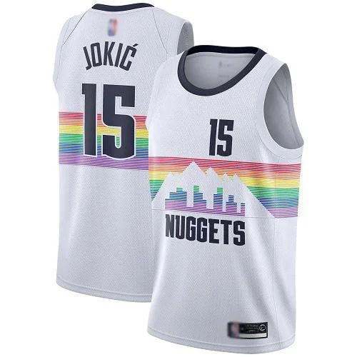 Custom soccer jersey for both players and fans-Custom basketball jersey for both players and fans-Nikola Jokic Denver Nuggets City Edition Jersey