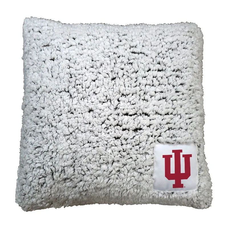 Personalized team towels for home games-Indiana Frosty Throw Pillow