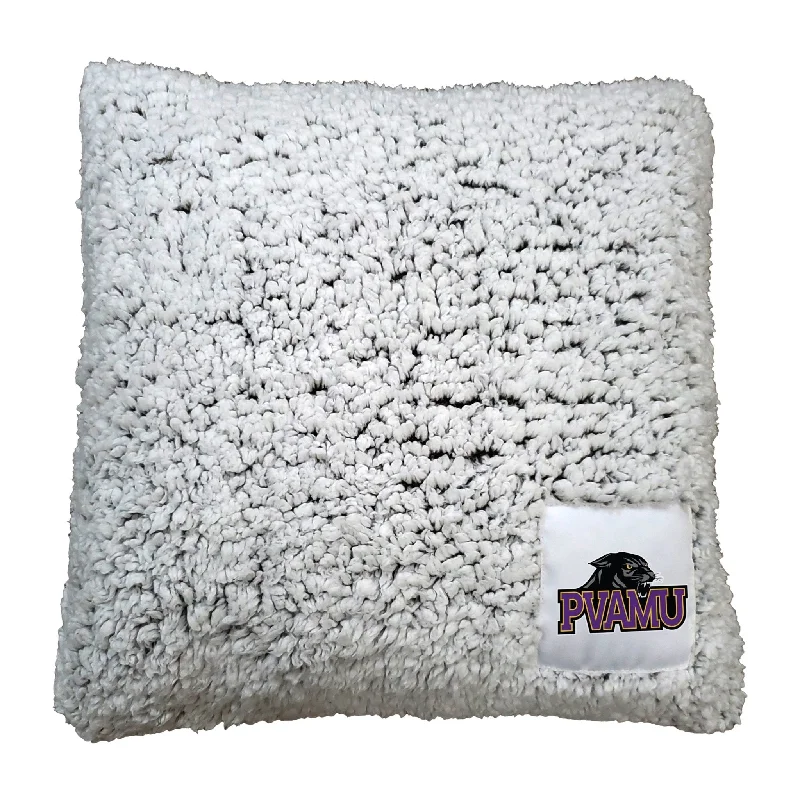 Team home textiles with bold team logos-Prairie View A&M Frosty Throw Pillow