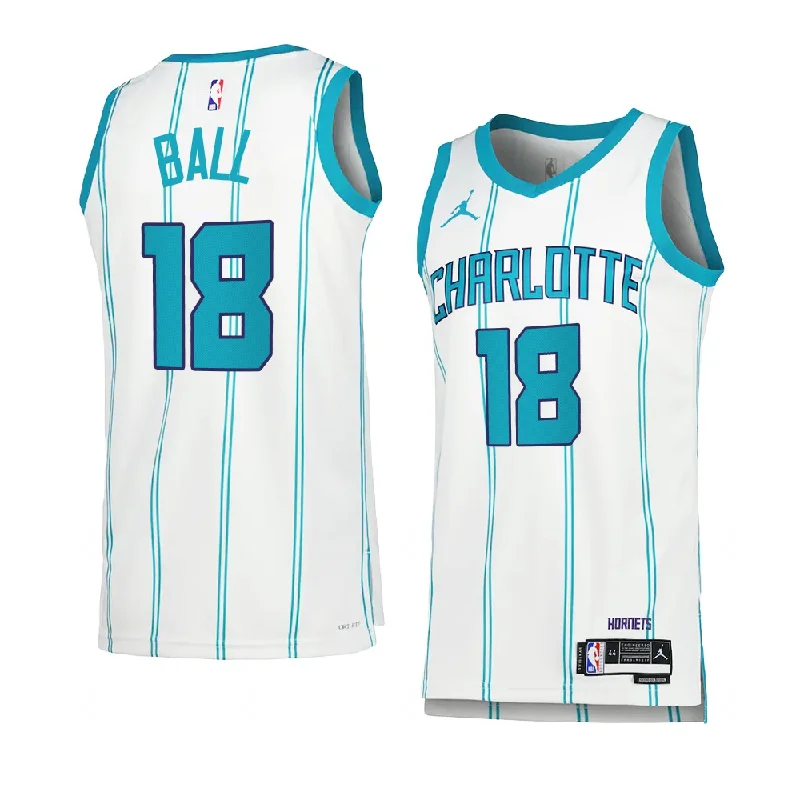 Custom soccer jersey for school spirit and pride-Custom basketball jersey for school spirit and pride-LiAngelo Ball Charlotte Hornets Jersey