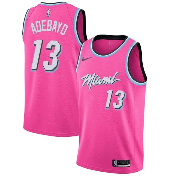 Soccer jersey with vibrant designs for energetic players-Basketball jersey with vibrant designs for energetic players-Bam Adebayo Miami Heat Jersey