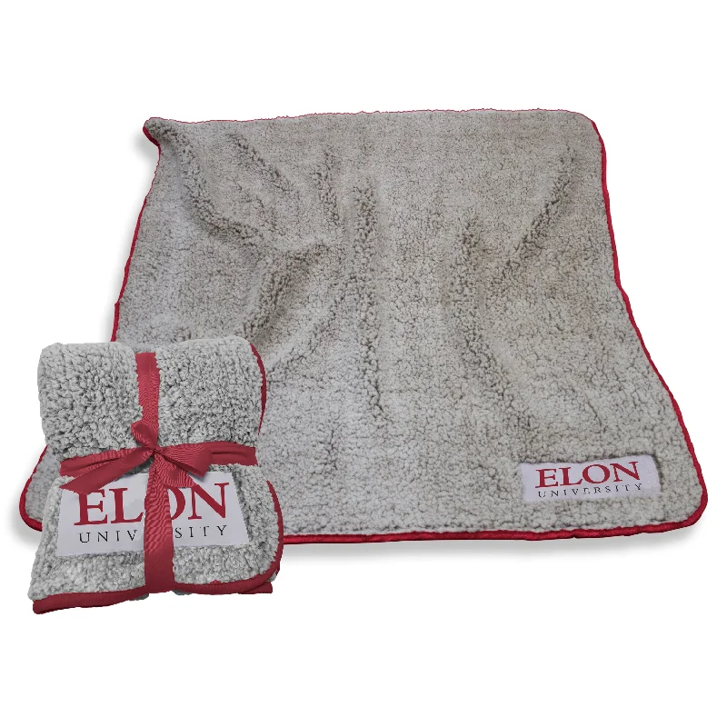 Custom team blankets with special edition designs-Elon Univ Frosty Fleece