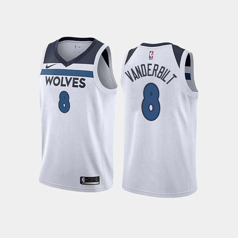 Soccer jersey with retro team design for collectors-Basketball jersey with retro team design for collectors-Jarred Vanderbilt Minnesota Timberwolves Jersey