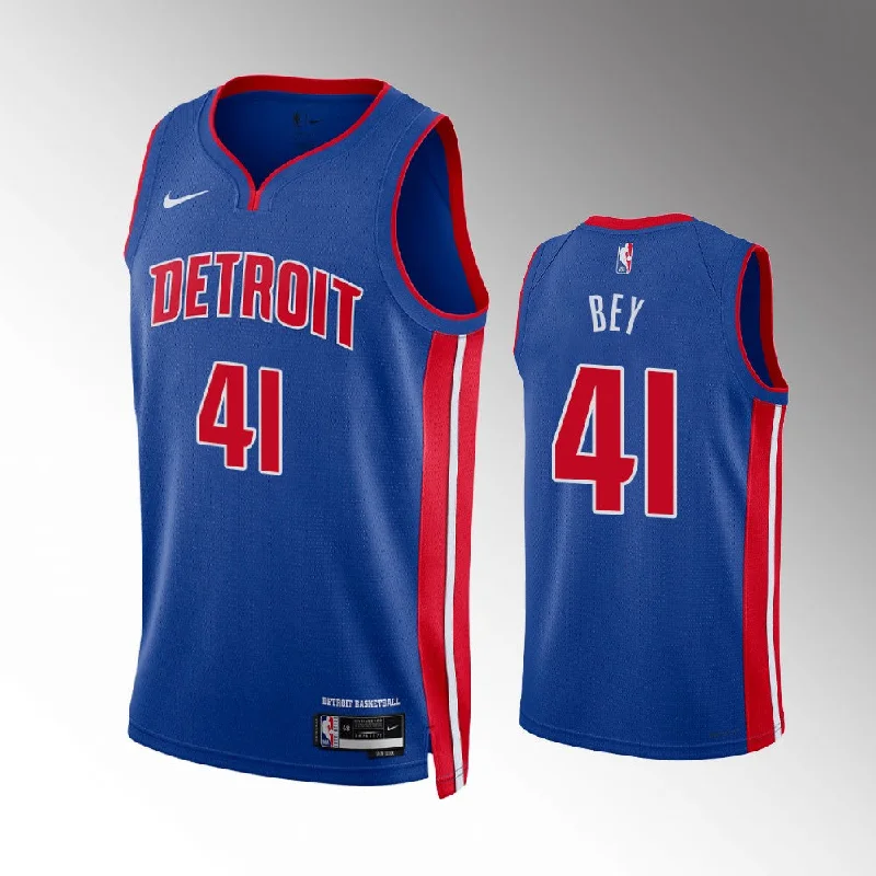 Custom soccer jersey with custom design options-Custom basketball jersey with custom design options-Saddiq Bey Detroit Pistons Jersey