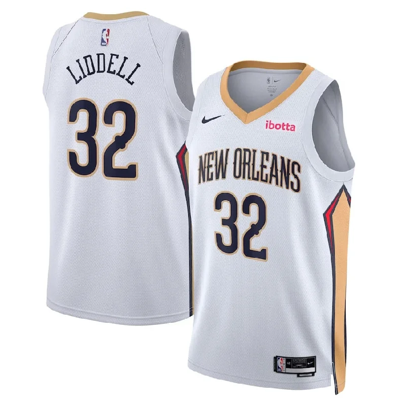 Soccer jersey with moisture-wicking fabric for comfort-Basketball jersey with moisture-wicking fabric for comfort-EJ Liddell New Orleans Pelicans Jersey