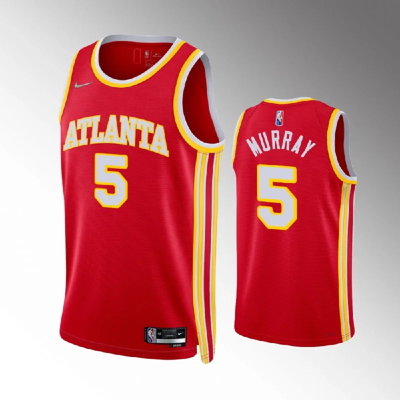 Custom soccer jersey with contemporary designs-Custom basketball jersey with contemporary designs-Dejounte Murray Atlanta Hawks Jersey