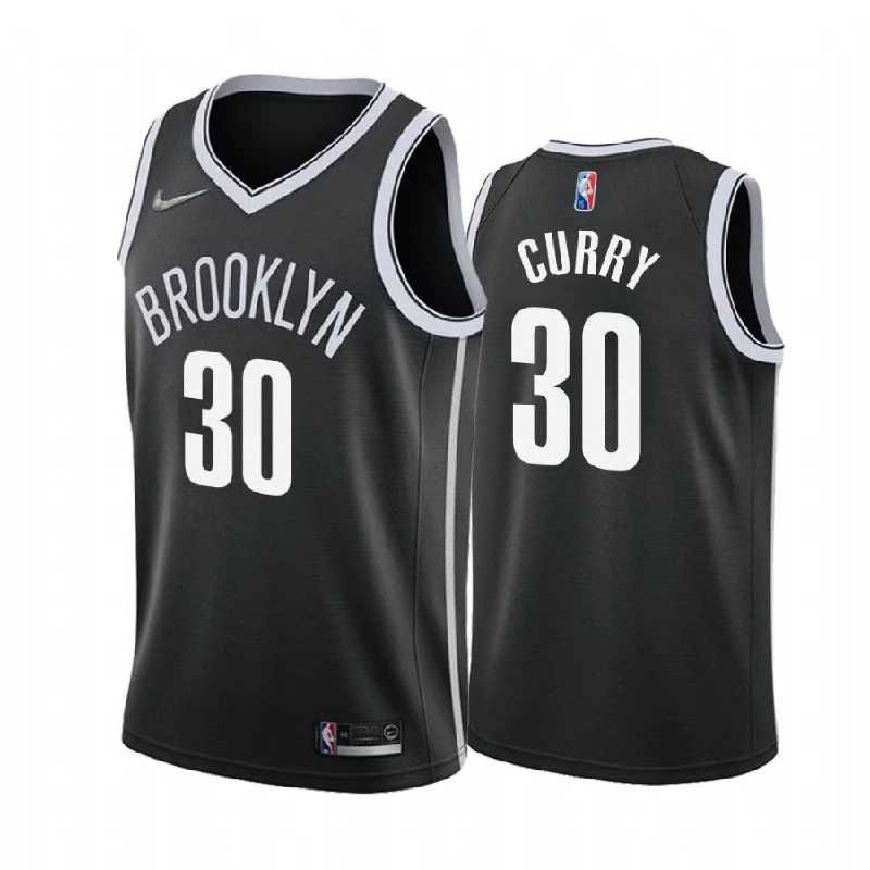 Personalized soccer jersey with player names and designs-Personalized basketball jersey with player names and designs-Seth Curry Brooklyn Nets Jersey (HEAT PRESSED)