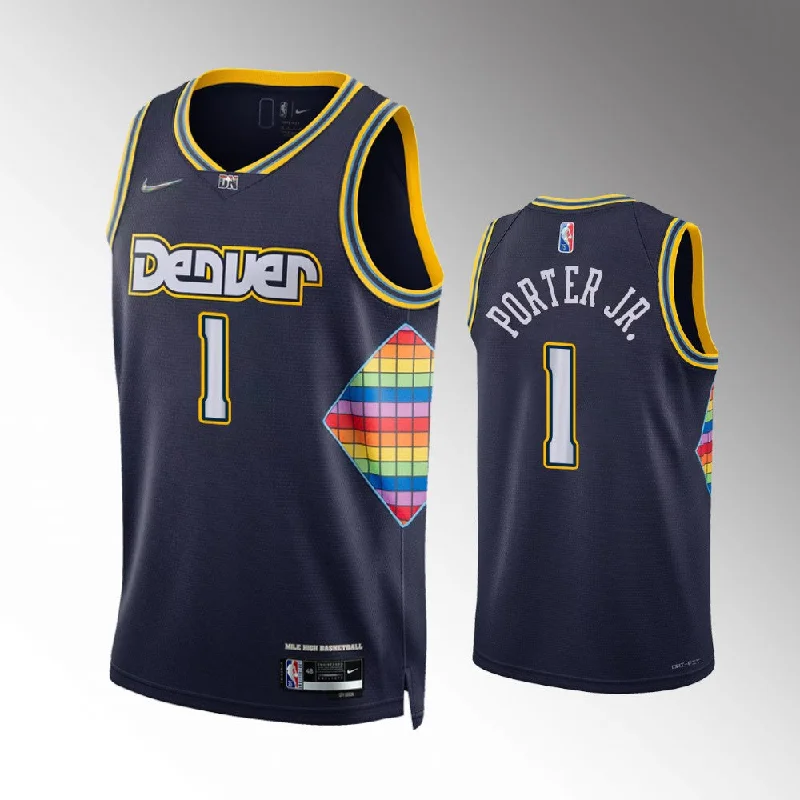 Custom soccer jersey for league championships-Custom basketball jersey for league championships-Michael Porter Jr Denver Nuggets Jersey