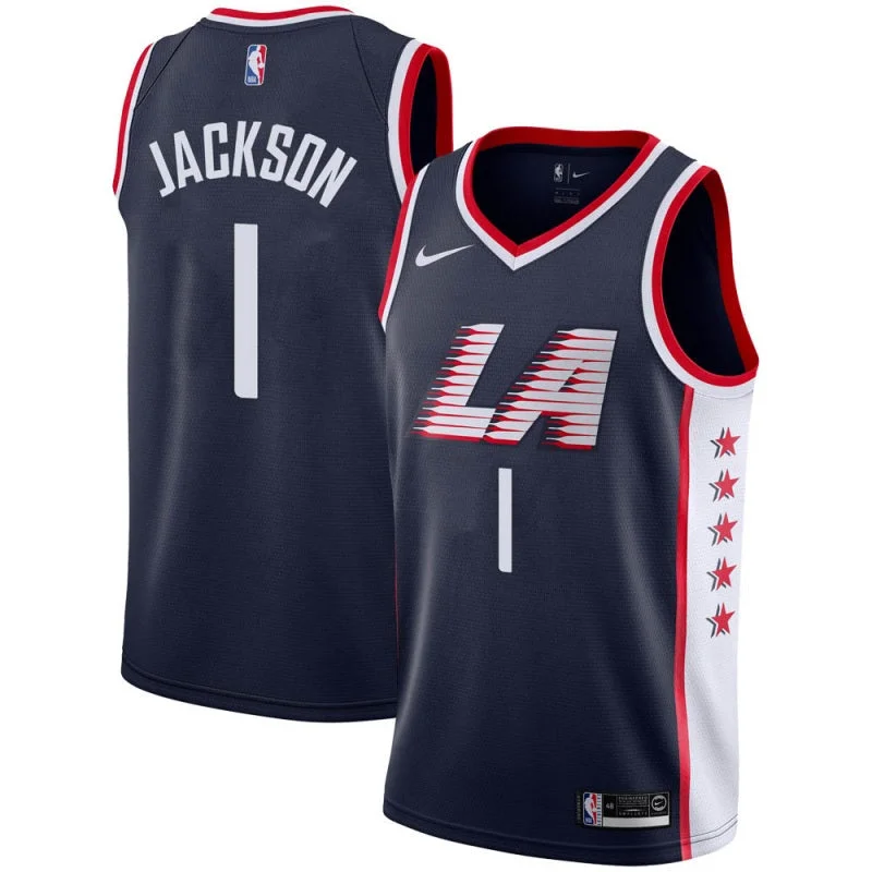 Personalized soccer jersey with custom colors and logos-Personalized basketball jersey with custom colors and logos-Reggie Jackson Los Angeles Clippers Jersey