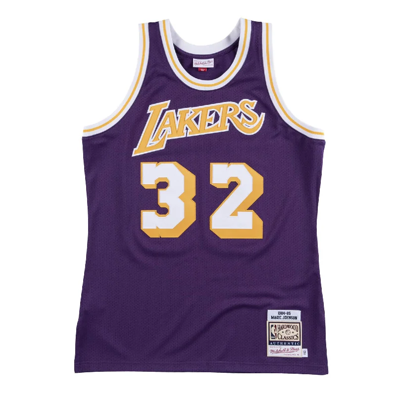 Soccer jersey with flexible and comfortable fit-Basketball jersey with flexible and comfortable fit-Magic Johnson Los Angeles Lakers Jersey