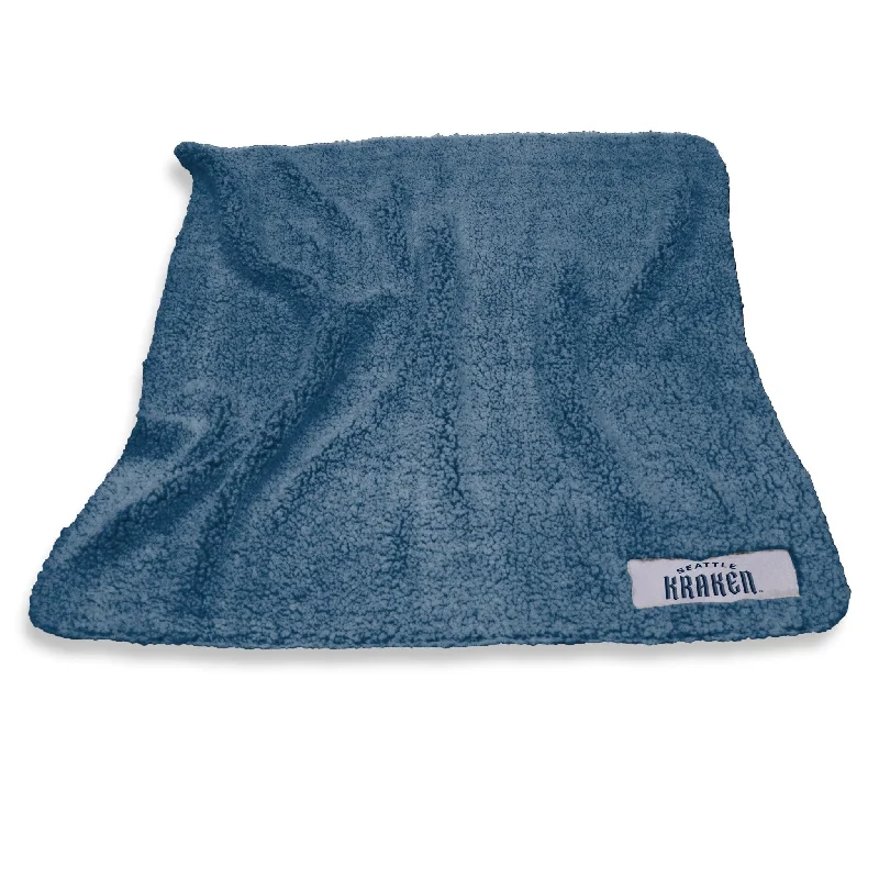 Personalized team home textiles for corporate gifts-Seattle Kraken Color Frosty Fleece