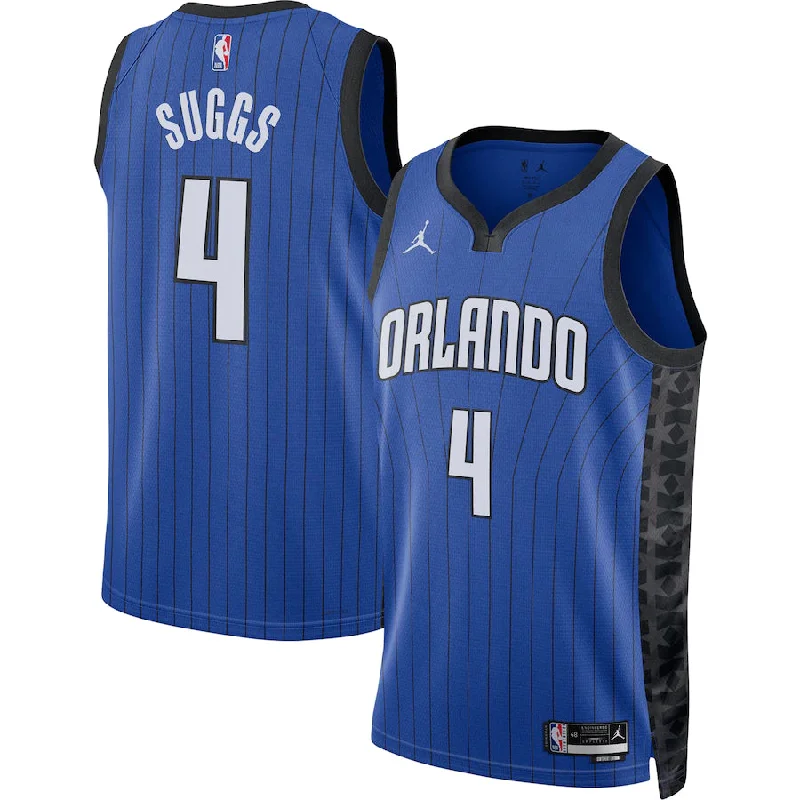 Soccer jersey with player name and number personalization-Basketball jersey with player name and number personalization-Jalen Suggs Orlando Magic Jersey