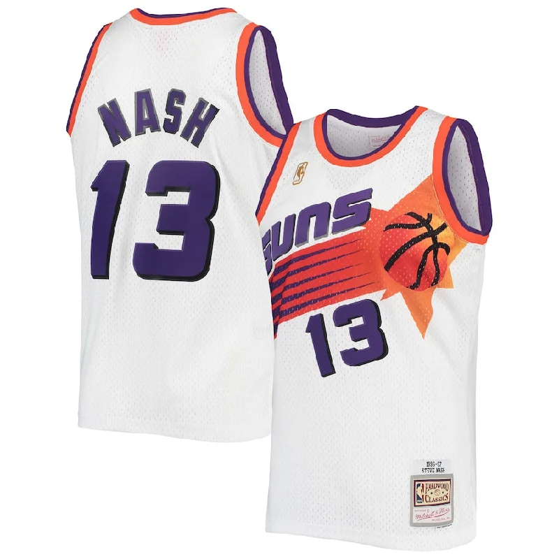 Soccer jersey for school sports events and activities-Basketball jersey for school sports events and activities-Steve Nash Phoenix Suns Jersey