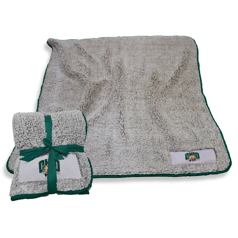 Personalized team towels for home games-Ohio University Frosty Fleece