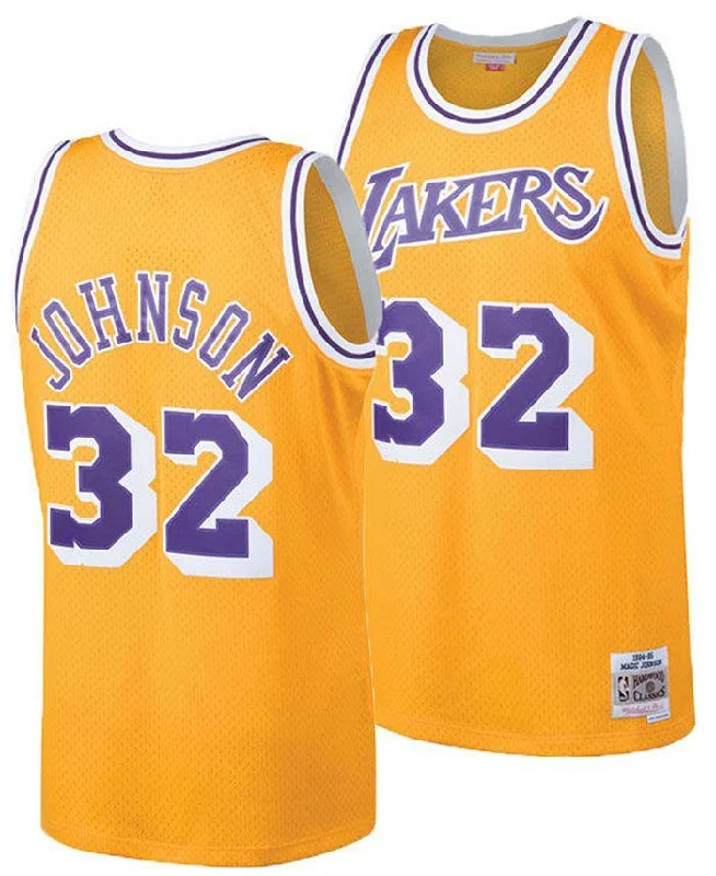 Soccer jersey with modern cut and fit-Basketball jersey with modern cut and fit-Magic Johnson Los Angeles Lakers Jersey