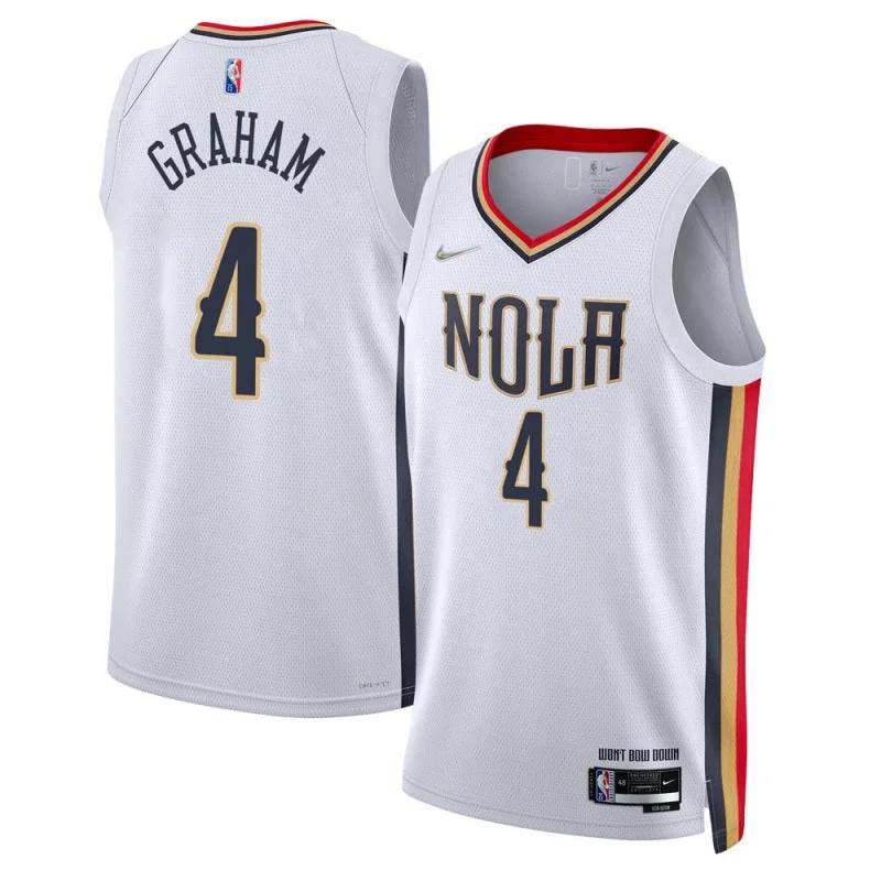 Soccer jersey for casual wear and game days-Basketball jersey for casual wear and game days-Devonte Graham New Orleans Pelicans Jersey