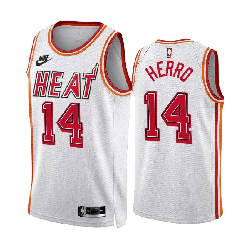 Retro-style soccer jersey with team branding-Retro-style basketball jersey with team branding-Tyler Herro Miami Heat Jersey