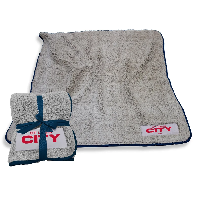 Custom team floor mats for your sports fan home-St Louis City SC Navy Frosty Fleece